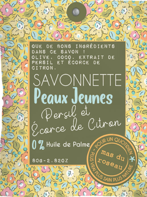 Savonnette -Peaux jeunes , éclaircissant-